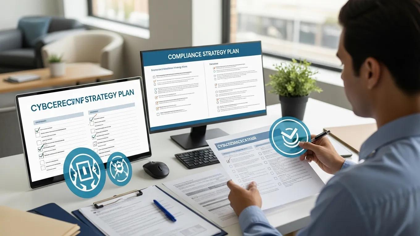 Compliance officer reviewing documentation for regulatory readiness in San Diego SMBs